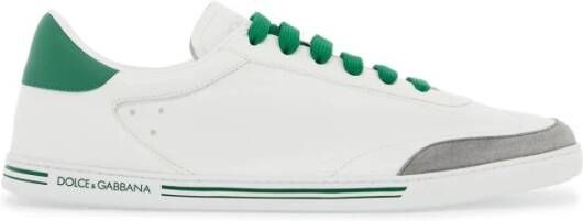 Dolce & Gabbana Saint Tropez Leren Sneakers White Heren