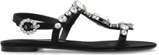 Dolce & Gabbana Sandalen met decoratieve afwerking Black Dames