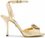 Dolce & Gabbana Gouden Devotie Stiletto Hakken Sandalen Yellow Dames - Thumbnail 6