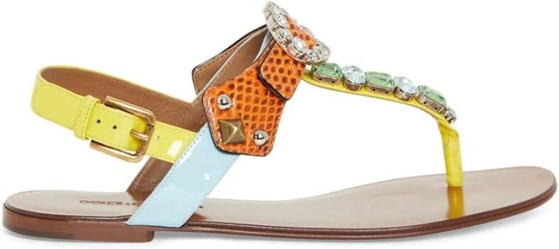 Dolce & Gabbana Flat Sandals Multicolor Dames