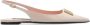 Dolce & Gabbana Gouden Metalen Logo Slingback Ballet Flats Pink Dames - Thumbnail 5