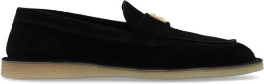 Dolce & Gabbana Logo loafers in Vitello leer Black Dames