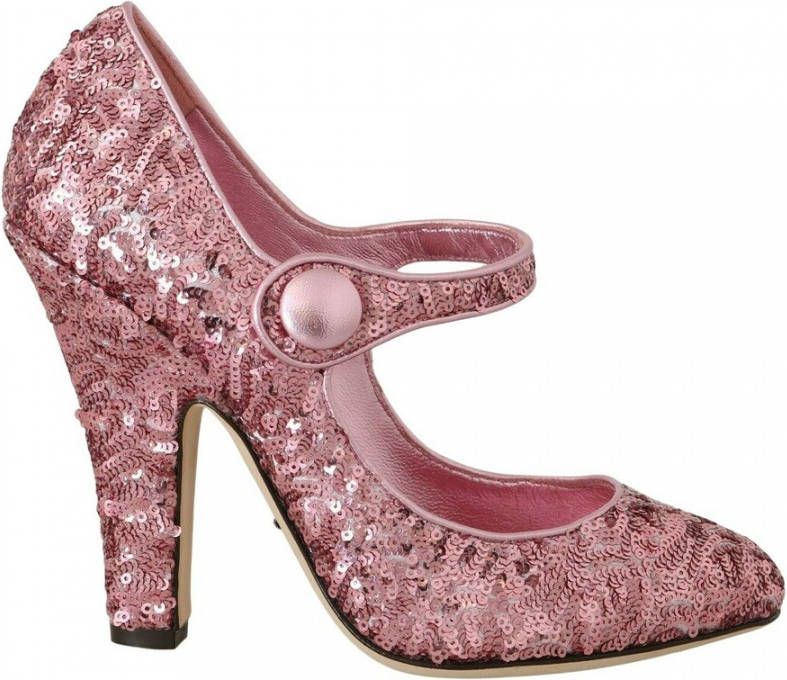 Dolce & Gabbana Sequined Mary Janes Shoes