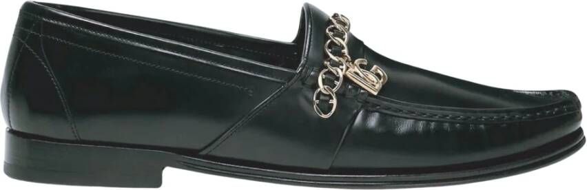 Dolce & Gabbana Leren Loafers Black Heren