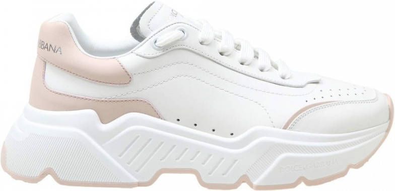 Dolce & Gabbana Daymaster Lage Sneaker van Kalbsleder White Dames