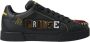 Dolce & Gabbana Zwarte leren Portofino Prince sneakers Black Heren - Thumbnail 7