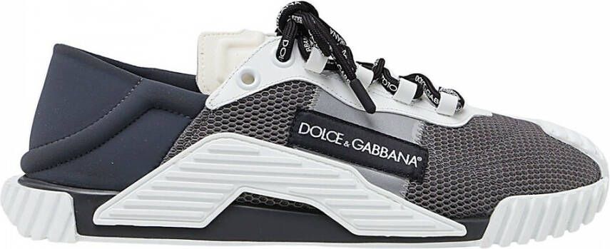 Dolce & Gabbana Mesh Contrast Logo Sneakers Multicolor