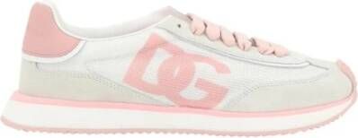 Dolce & Gabbana Sneakers met suède panelen en logodetails White Dames