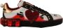 Dolce & Gabbana Kristalversierde Bloemenleren Sneakers Multicolor Dames - Thumbnail 1