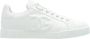 Dolce & Gabbana Witte Leren Sneakers met Geperforeerd Logo White Dames - Thumbnail 1