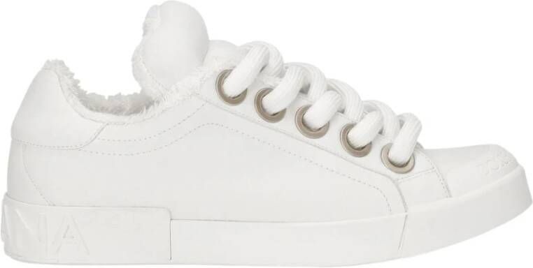 Dolce & Gabbana Portofino Sneakers met Interne Spons White Heren