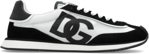 Dolce & Gabbana Mesh & Suede Aria Sneakers Multicolor Heren