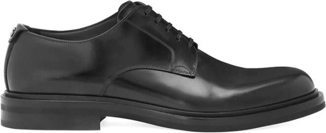 Dolce & Gabbana Stijlvolle Leren Derbies Schoenen Black Heren