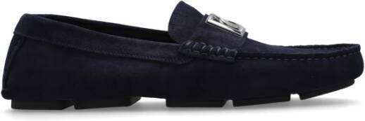 Dolce & Gabbana Blauwe platte schoenen van Dolce Gabbana Blue Heren