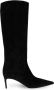 Dolce & Gabbana Suede Boot met DG Logo Hak Black Dames - Thumbnail 1