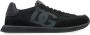 Dolce & Gabbana Suède lage sneakers met ronde neus Black Heren - Thumbnail 1