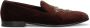 Dolce & Gabbana Velvet Jewel Moccasins Leather Insole Red Dames - Thumbnail 1