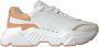 Dolce & Gabbana Witte Perzik Leren Sneakers Daymaster White Dames - Thumbnail 9