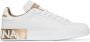 Dolce & Gabbana Wit goud-tone Portofino logo-patch sneakers White Dames - Thumbnail 1