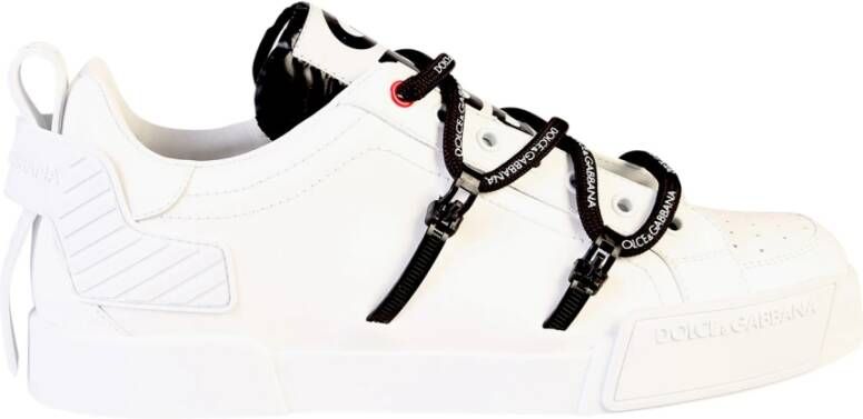 Dolce & Gabbana Witte Barok Logo Sneakers White Heren