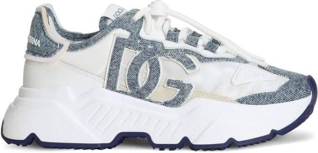 Dolce & Gabbana Witte Chunky Rubberen Zool Sneakers White Dames