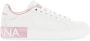 Dolce & Gabbana Witte en roze sneakers van kalfsleer White Dames - Thumbnail 1