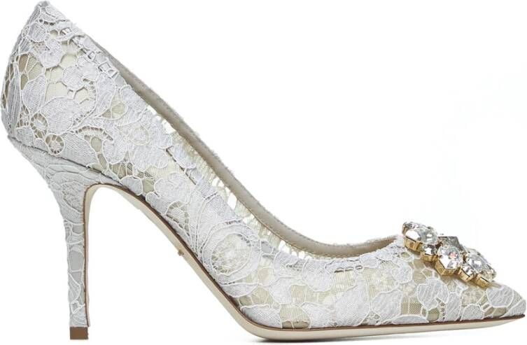 Dolce & Gabbana Witte Hak Schoenen Elegante Stijl White Dames