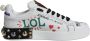 Dolce & Gabbana Witte Heart Studded Low Top Sneakers White Dames - Thumbnail 1