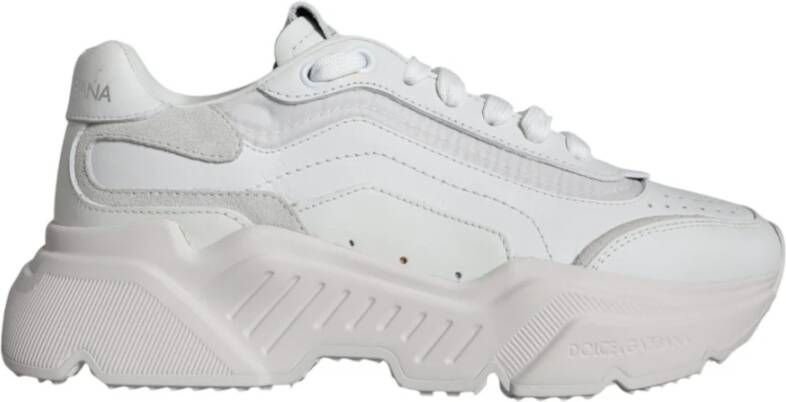 Dolce & Gabbana Witte lage sneakers met logo White Dames