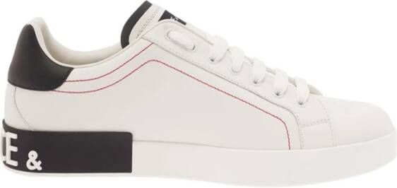 Dolce & Gabbana Witte lage sneakers voor heren White Heren