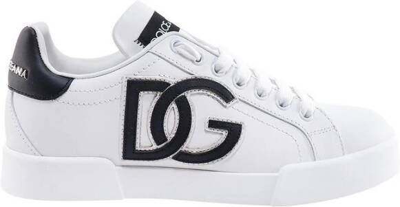 Dolce & Gabbana Witte Lage Sneakers White Dames