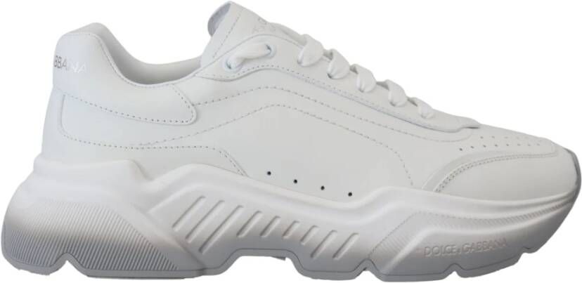 Dolce & Gabbana Witte Leren Daymaster Sneakers White Dames