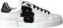 Dolce & Gabbana Witte Leren Logo Lage Sneakers White Heren - Thumbnail 1