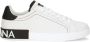 Dolce & Gabbana Witte Leren Logo Patch Sneakers White Heren - Thumbnail 1