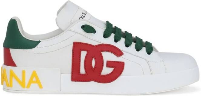 Dolce & Gabbana Dames Portofino Sneaker DGLogo Multi White Dames