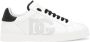 Dolce & Gabbana Witte Leren Platte Schoenen met Logodetail White Heren - Thumbnail 1