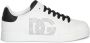 Dolce & Gabbana Witte Leren Sneakers met Geperforeerd Logo White Heren - Thumbnail 14