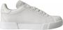 Dolce & Gabbana Witte Leren Sneakers met Logodetails White Dames - Thumbnail 7