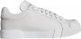 Dolce & Gabbana Witte Leren Sneakers met Logodetails White Dames - Thumbnail 1