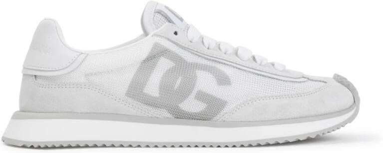 Dolce & Gabbana Witte Mesh Sneakers Aw24 White Dames