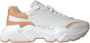 Dolce & Gabbana Witte Perzik Leren Sneakers Daymaster White Dames - Thumbnail 1