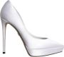 Dolce & Gabbana Witte Satijnen Stiletto Hakken White Dames - Thumbnail 1