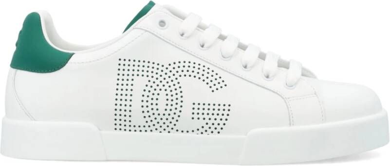 Dolce & Gabbana Witte Smaragd Sneakers Portofino Light Aw24 White Heren