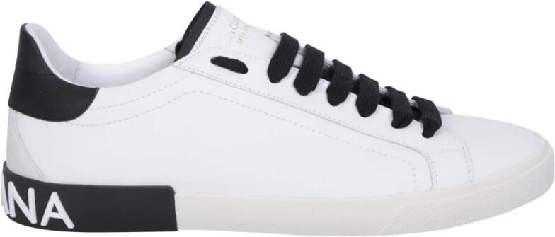 Dolce & Gabbana Heren Portofino Vintage Sneaker Wit White Heren