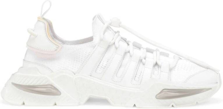 Dolce & Gabbana Witte Sneakers met Koordsluiting White Heren