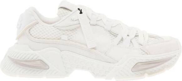 Dolce & Gabbana Witte Sneakers met Metalen DG Logo White Heren