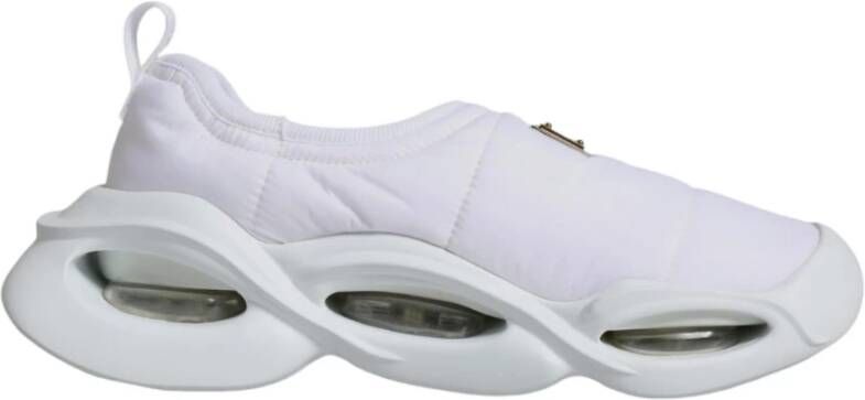 Dolce & Gabbana Witte Stoffen Lage Sneakers White Dames