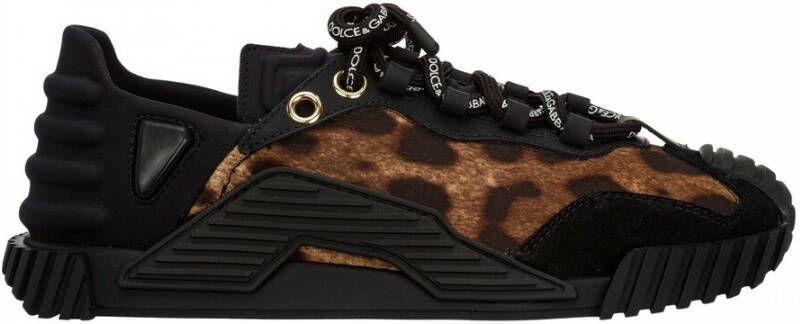 Dolce & Gabbana Sneakers met luipaardprint Bruin