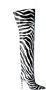 Dolce & Gabbana Zebra High Boots voor vrouwen Black Dames - Thumbnail 1