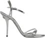 Dolce & Gabbana Zilveren Enkelband Leren Sandalen Gray Dames - Thumbnail 1